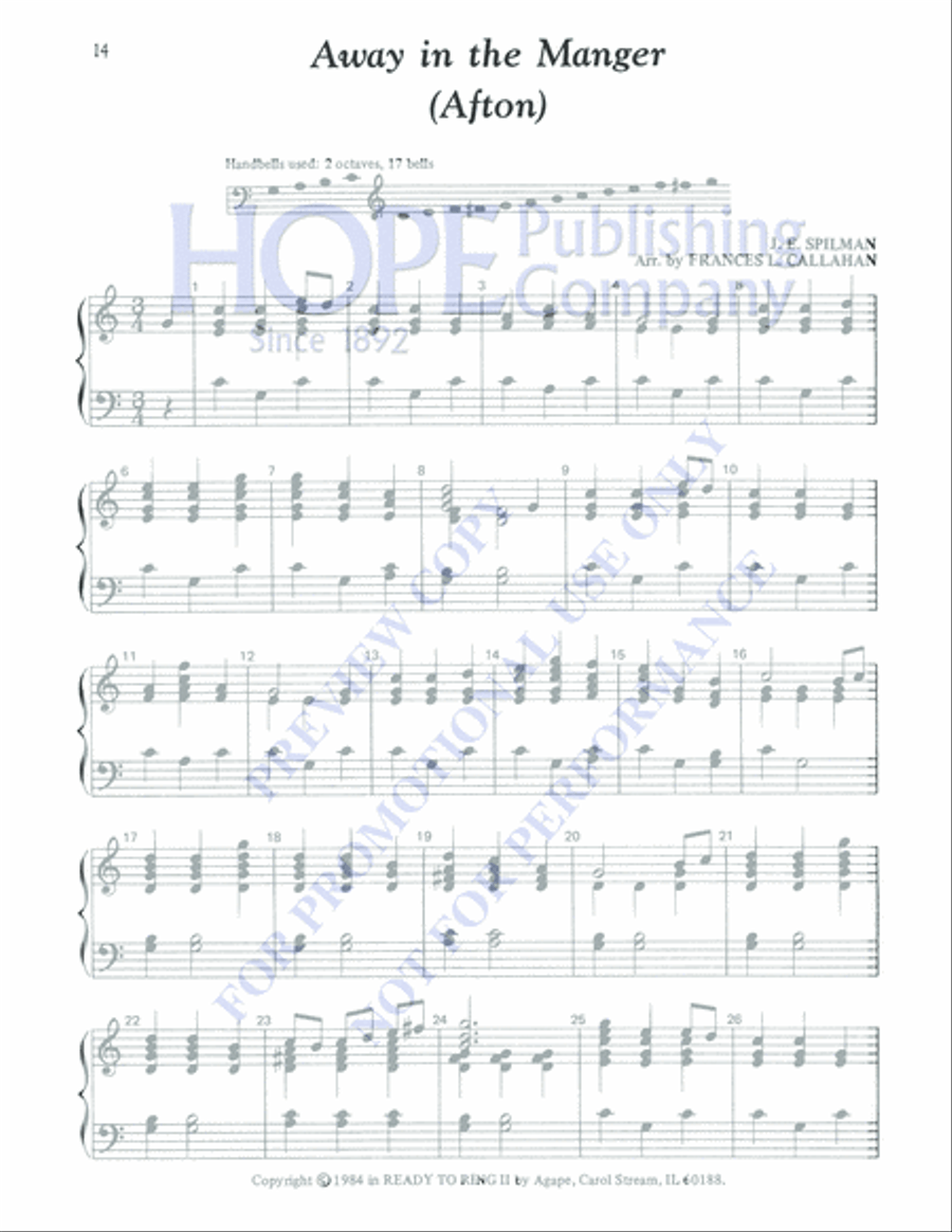 Ready to Ring for Christmas 2-Octaves scores gallery preview page 16