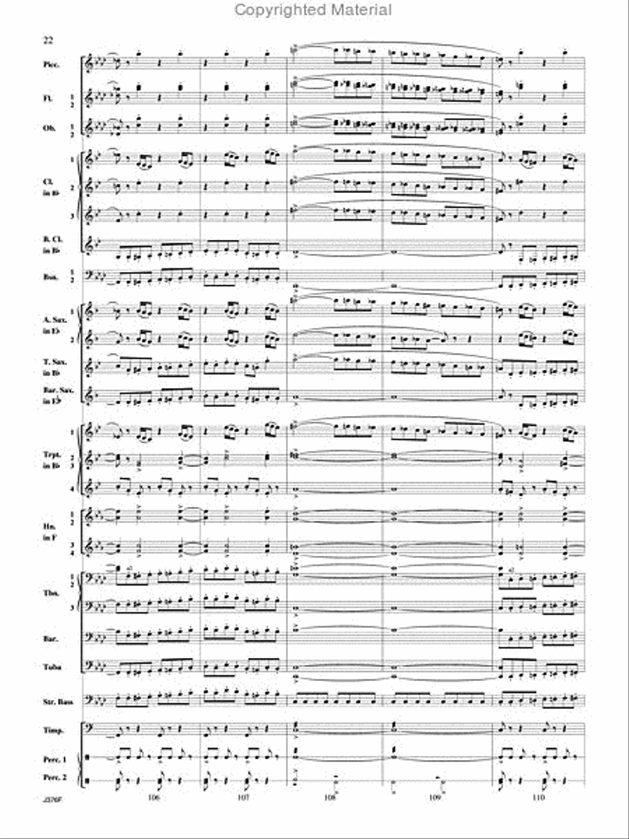 William Tell Overture Concert Band scores gallery preview page 23