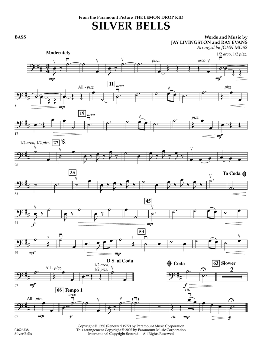 Silver Bells - String Bass Orchestra scores gallery preview page 1