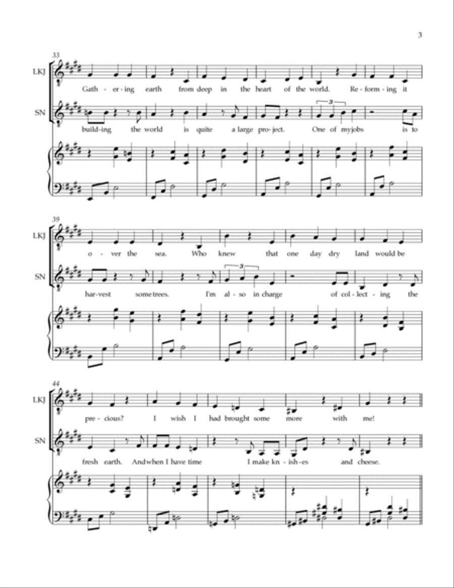 Little King John The Flood 6: I've Cracked Open The World Vocal Score Voice scores gallery preview page 3