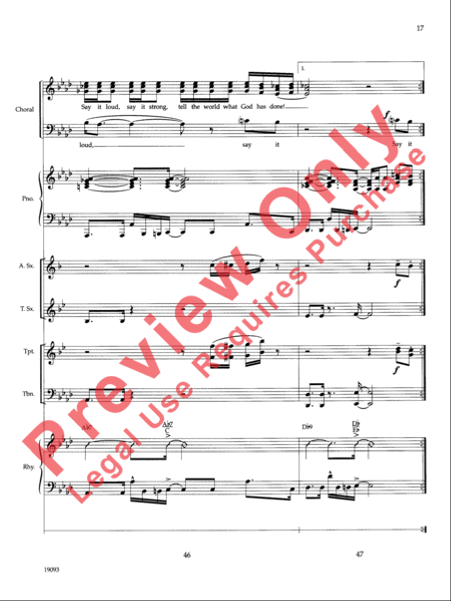 Say It Loud Choir scores gallery preview page 20