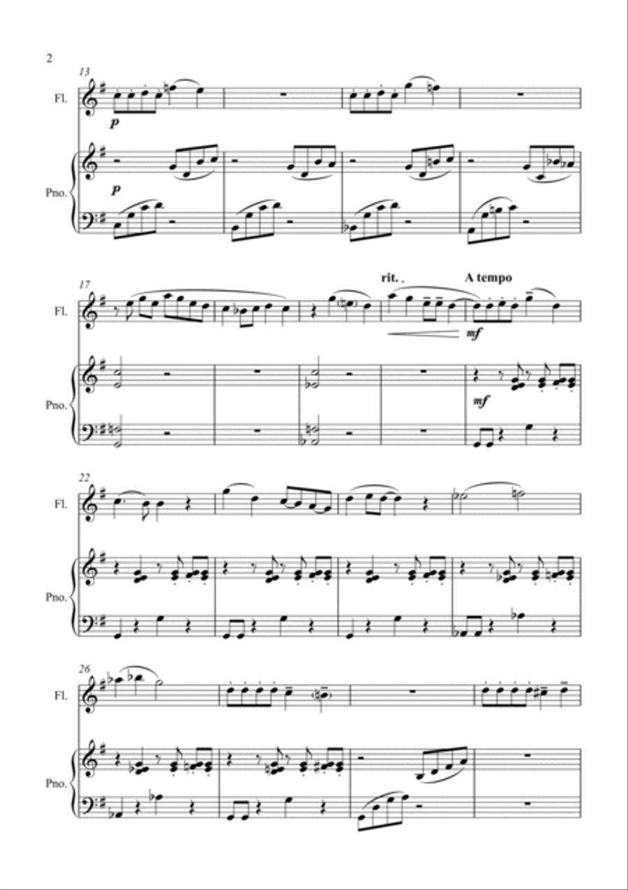 Springtime Strollin' Woodwind Duet scores gallery preview page 2