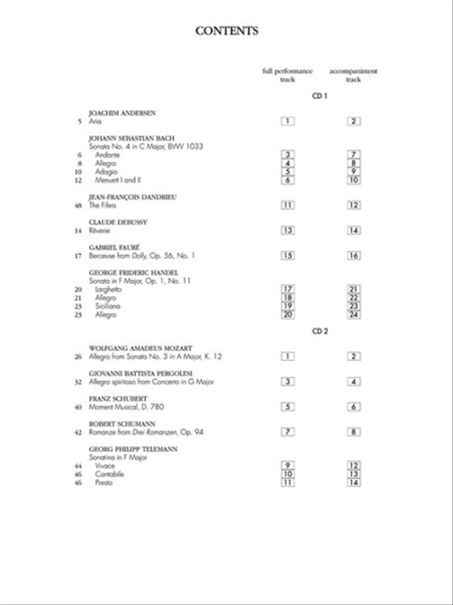 Moyse Collection of Intermediate Flute Classics Flute Solo scores gallery preview page 3