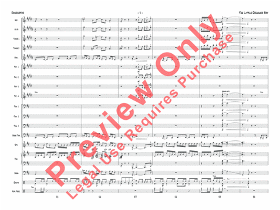The Little Drummer Boy Jazz Ensemble scores gallery preview page 6