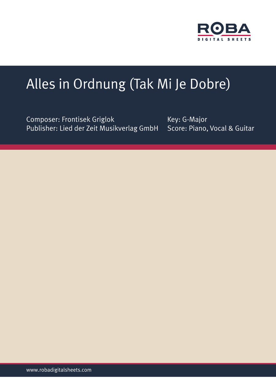 Alles in Ordnung (Tak Mi Je Dobre)