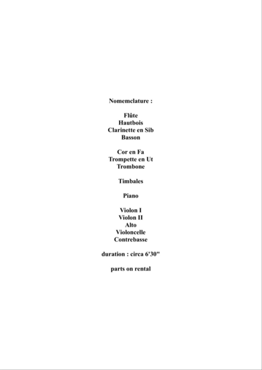 Germaine Tailleferre : Choral et Fugue for orchestra : study score - Score Only Full Orchestra scores gallery preview page 2