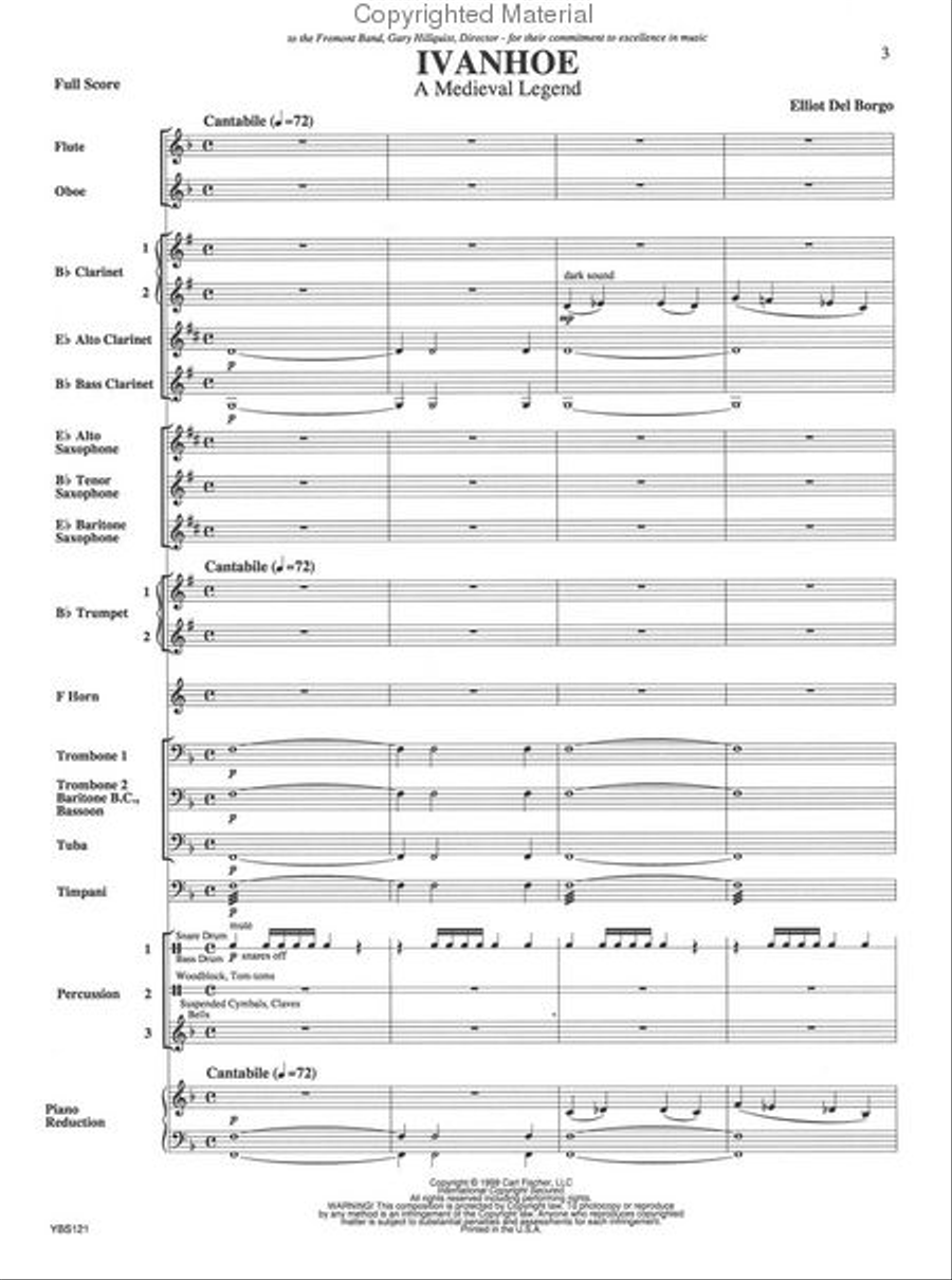 Ivanhoe Ivanhoe Concert Band scores gallery preview page 2