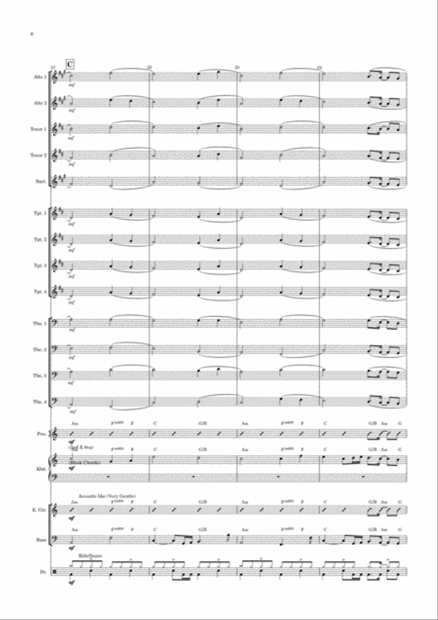 The Wind Beneath My Wings Alto Saxophone scores gallery preview page 6