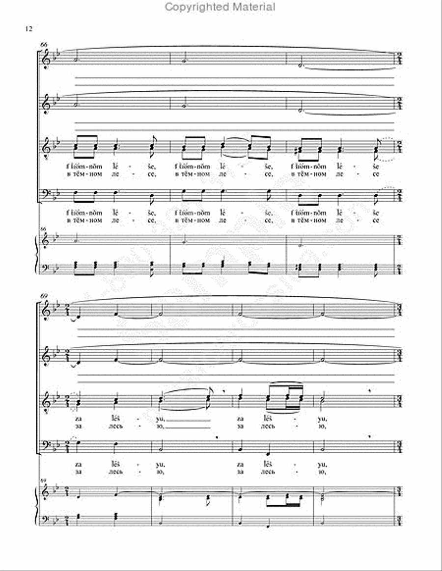 In the Dark Forest 4-Part scores gallery preview page 11