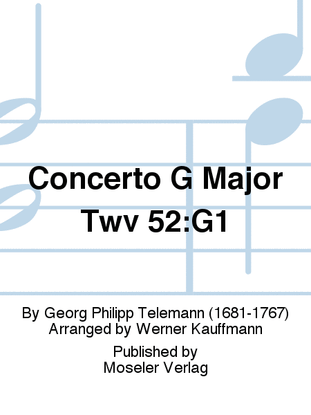 Concerto G major TWV 52:G1