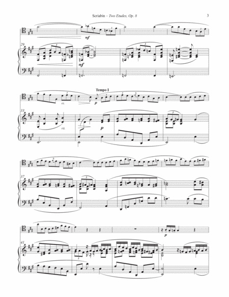 Two Etudes for Trombone and Piano from Op. 8