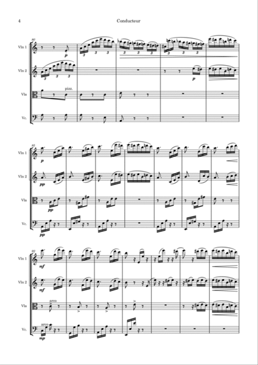 FÜR ELISE For String Quartet String Quartet scores gallery preview page 4