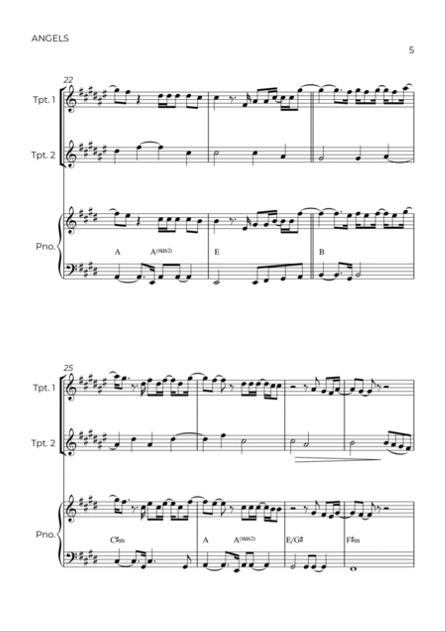 Angels Trumpet Duet scores gallery preview page 5