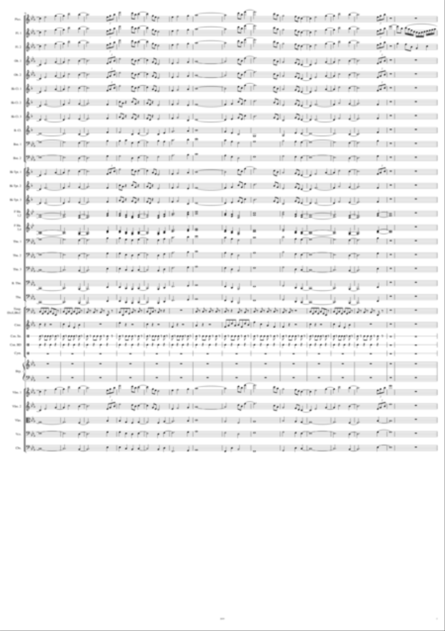A Beautiful World Full Orchestra scores gallery preview page 3