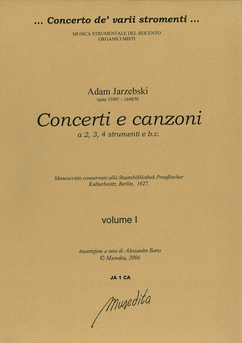 Canzoni e concerti (ms, D-B, 1627)