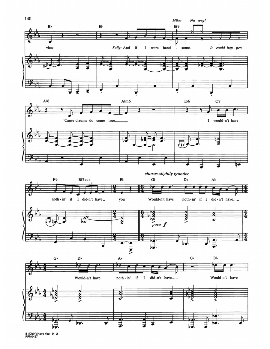 If I Didn't Have You (from Monsters, Inc.) Voice scores gallery preview page 2