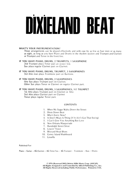 Dixieland Beat (Drums)