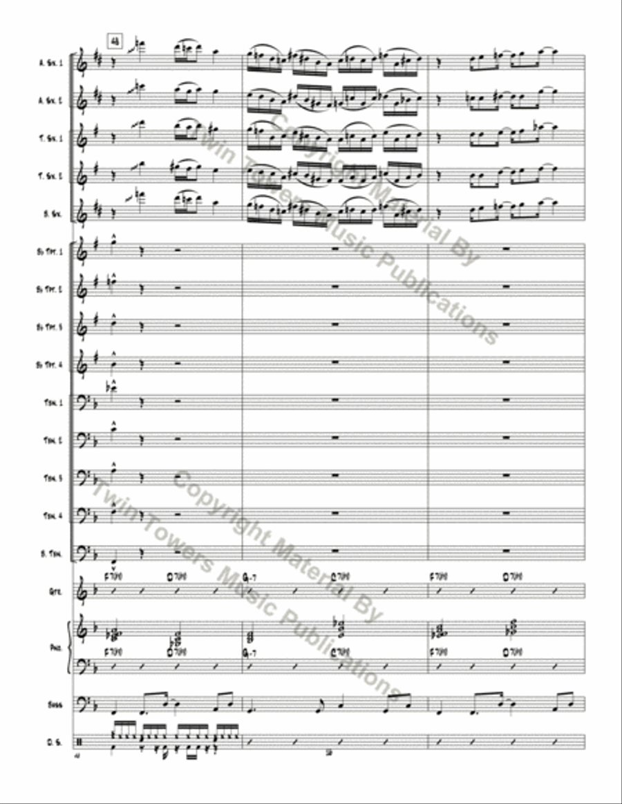 Don't Mess Around Don't Mess Around Jazz Ensemble scores gallery preview page 17