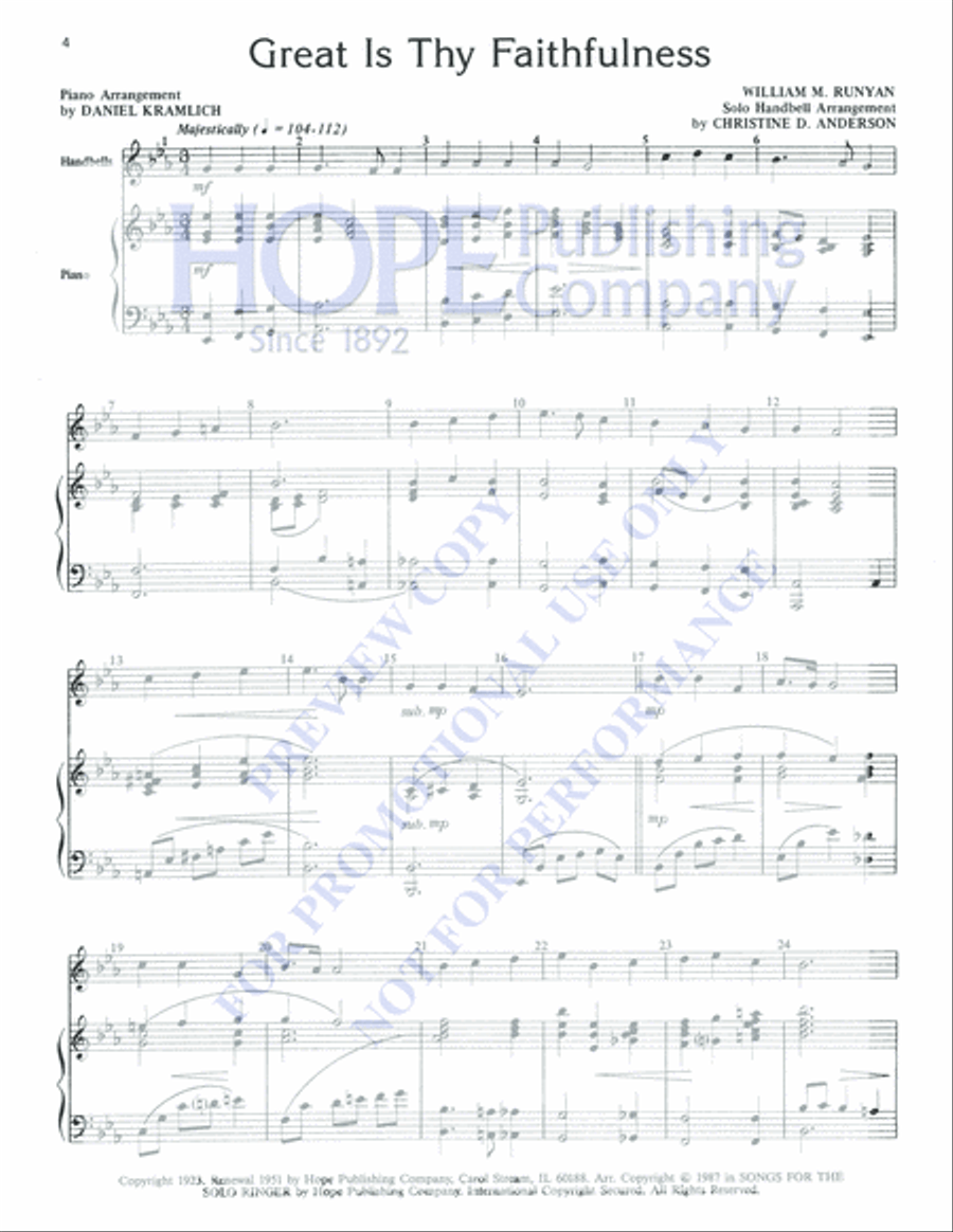 Songs for the Solo Ringer, Vol. 1 Percussion scores gallery preview page 17