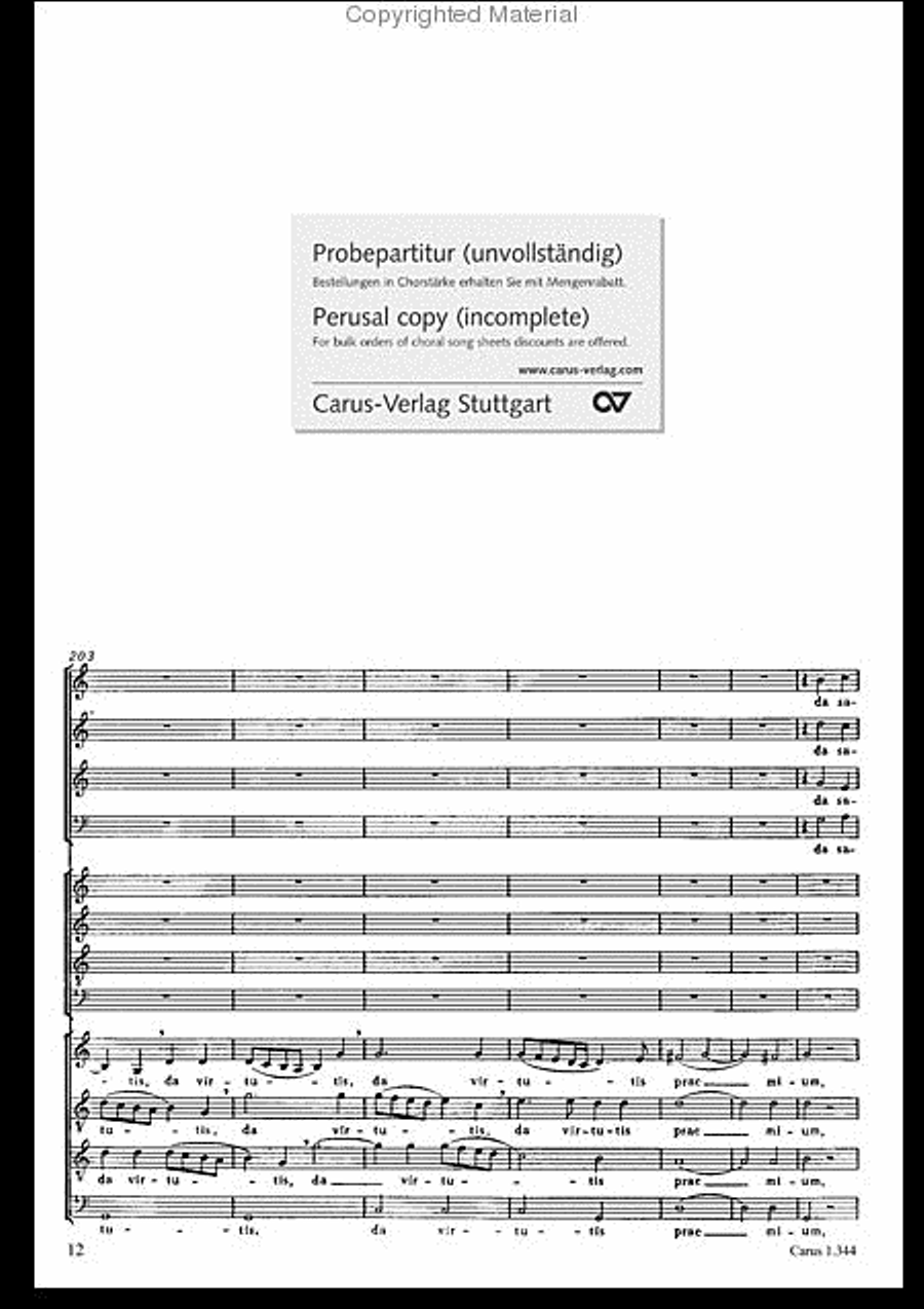 Veni Sancte Spiritus (Come now, holy Spirit) 4-Part scores gallery preview page 13