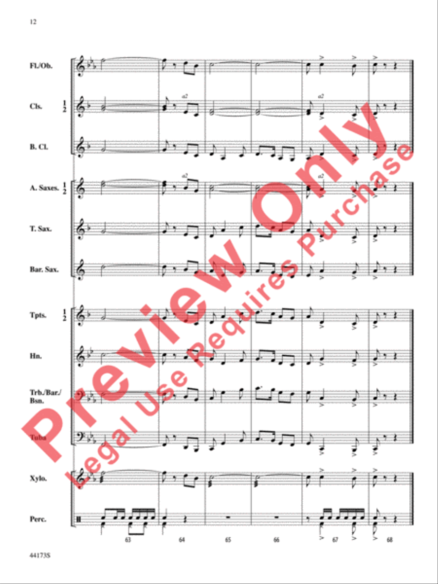 Cape Breton March Cape Breton March Concert Band scores gallery preview page 13