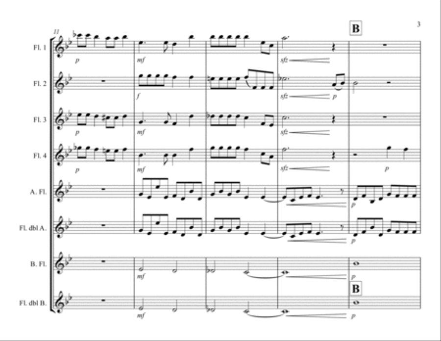 Bohemian Rhapsody Woodwind Ensemble scores gallery preview page 4