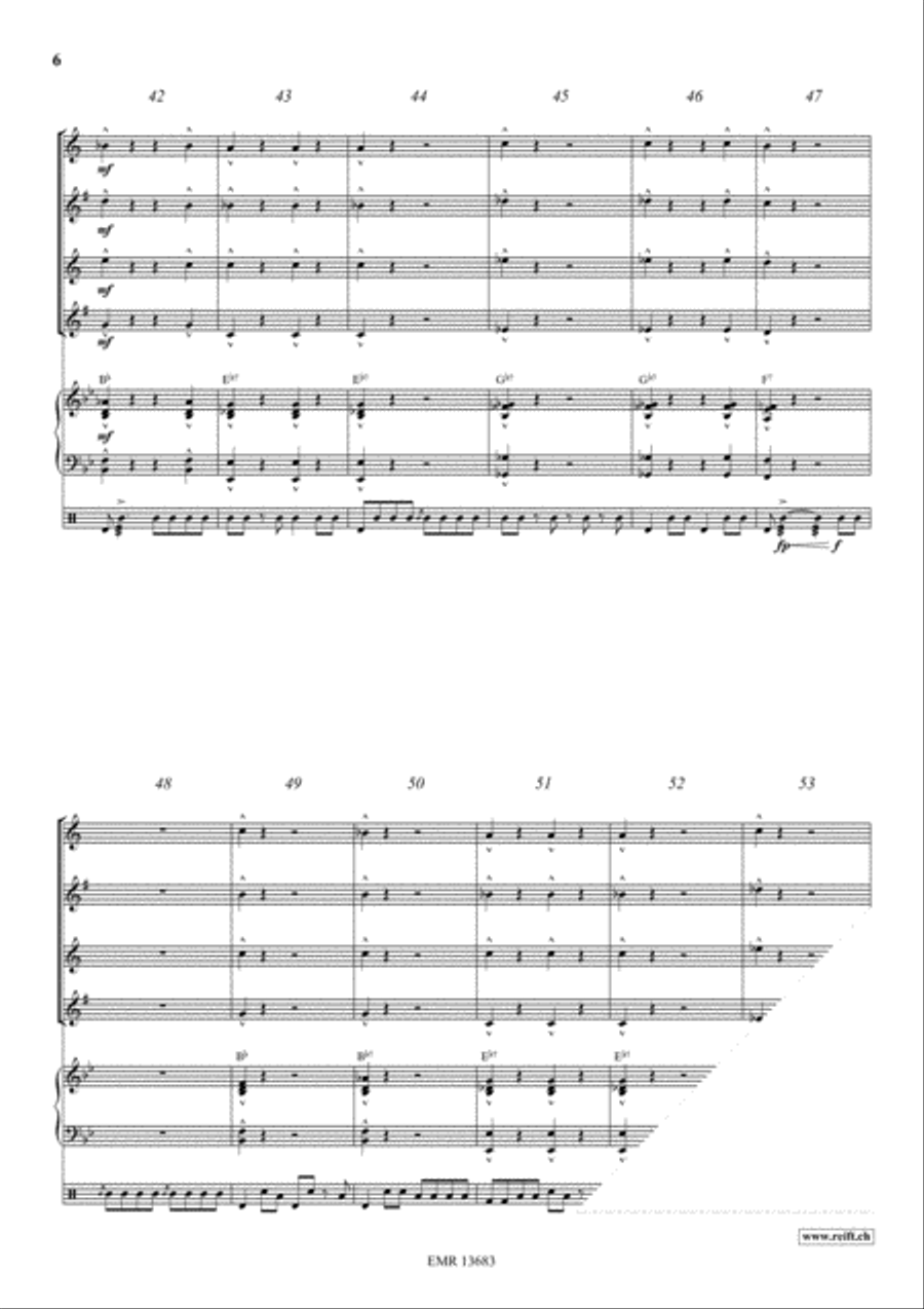 Strike Up The Band Saxophone Quartet scores gallery preview page 6