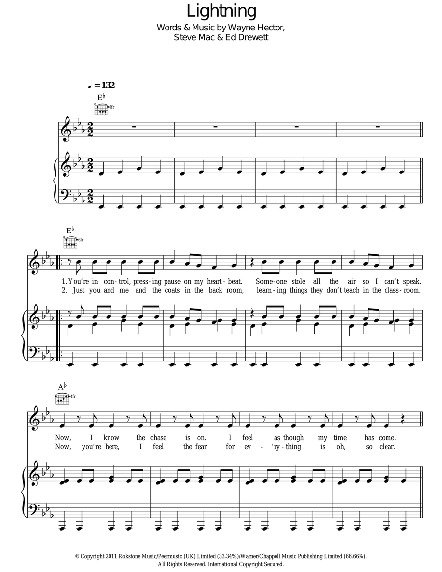 Lightning Acoustic Guitar scores gallery preview page 1