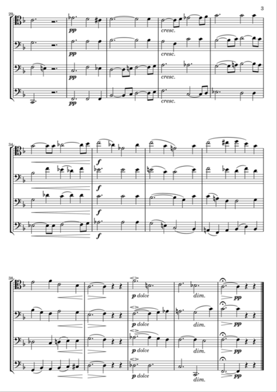 Im Herbst (In Autumn) Brass Ensemble scores gallery preview page 7