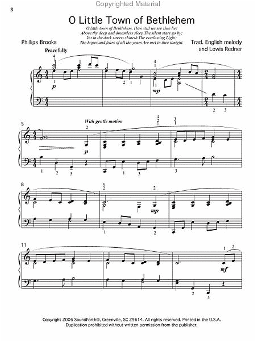 <br>Sheet music extract