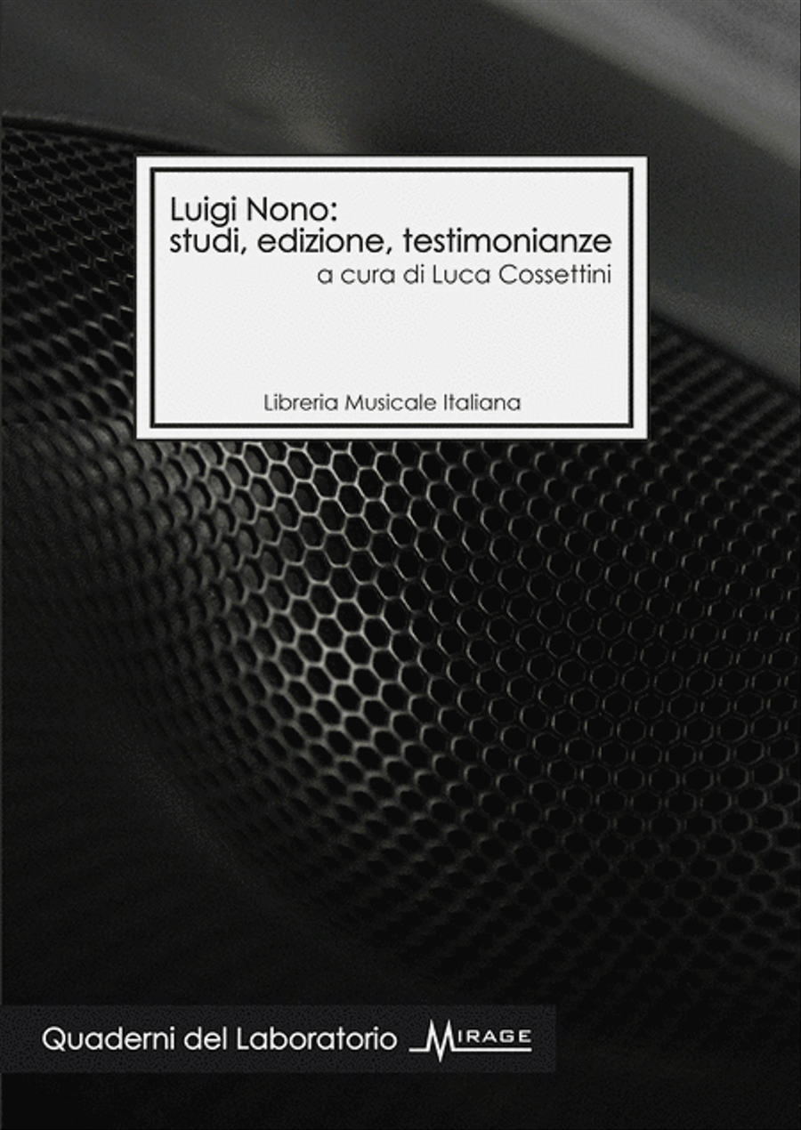 Luigi Nono: studi, edizione, testimonianze School and Community scores gallery preview page 1