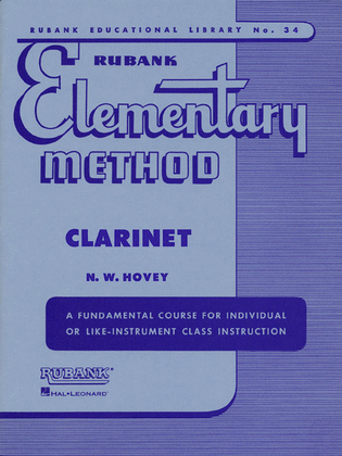 Book cover for Rubank Elementary Method – Clarinet