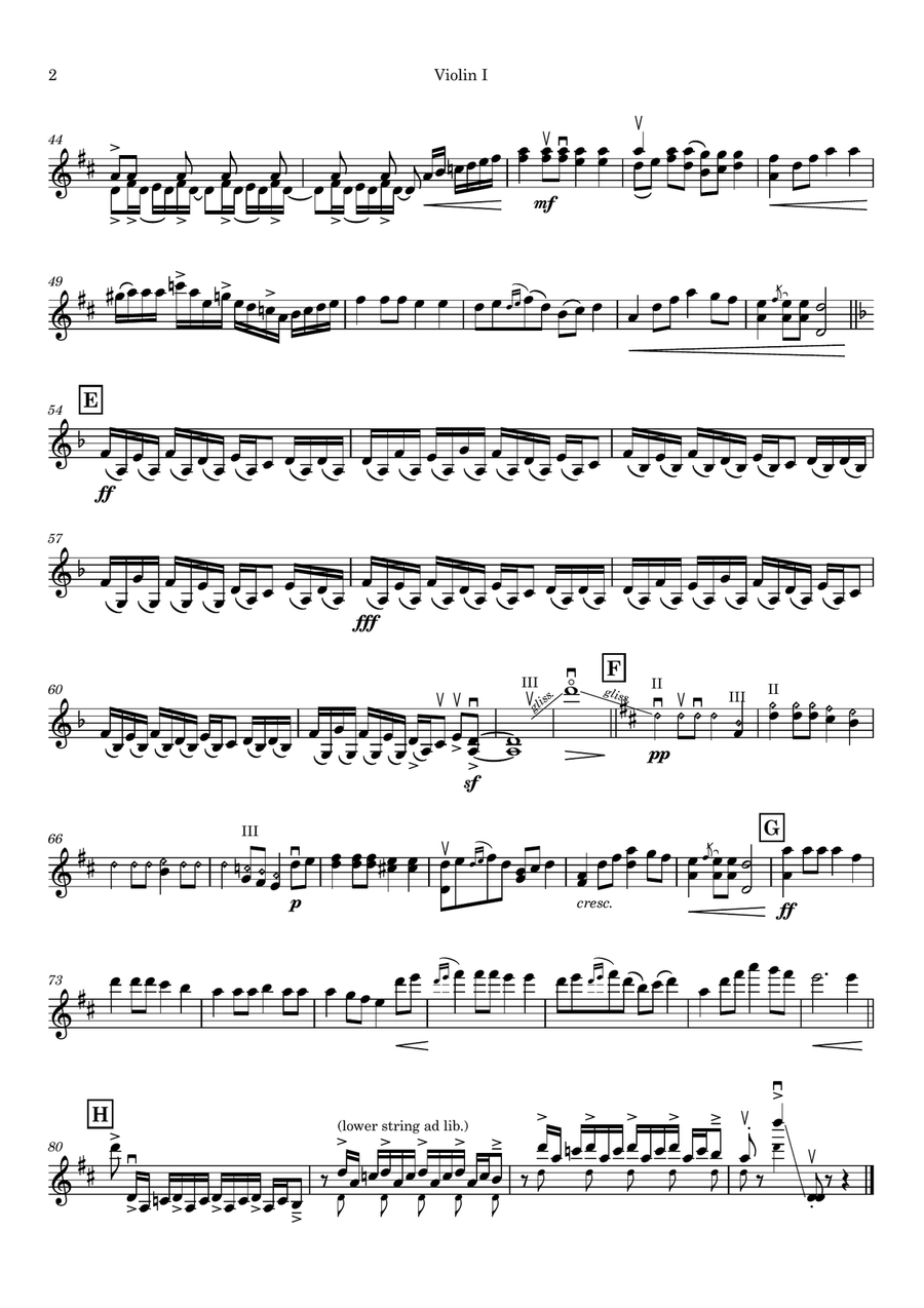 Waltzing Matilda String Quartet scores gallery preview page 6