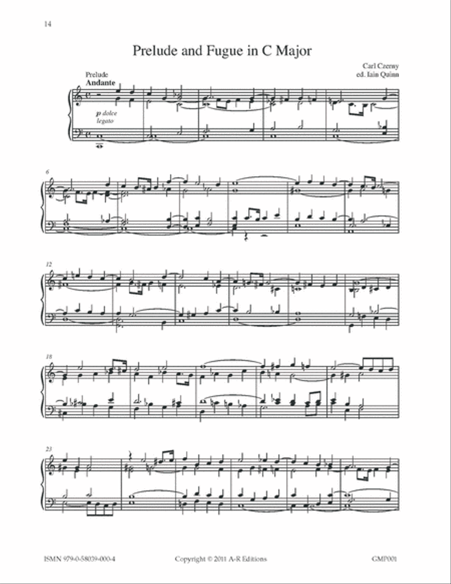 Ten Preludes and Fugues from the 19th and 20th Centuries for Organ Organ Solo scores gallery preview page 4