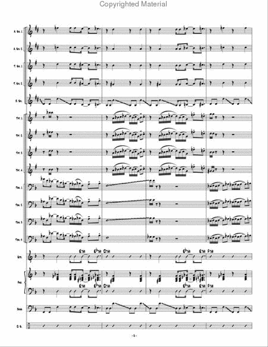 Psychopathic Cyber Freak Jazz Ensemble scores gallery preview page 9