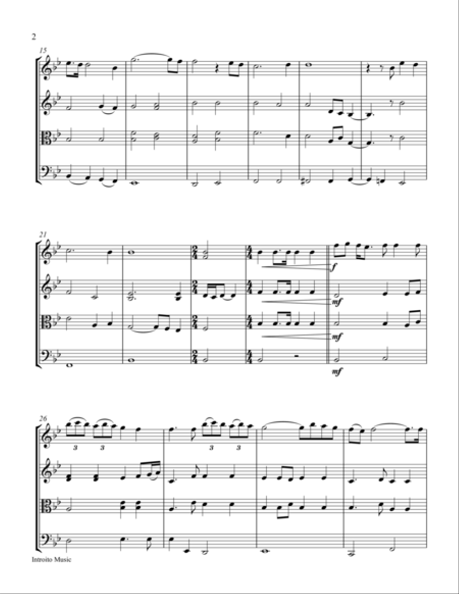 Nella Fantasia Nella Fantasia String Quartet scores gallery preview page 2