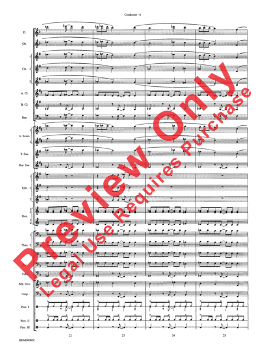 Overture de Argentina Overture de Argentina Concert Band scores gallery preview page 8