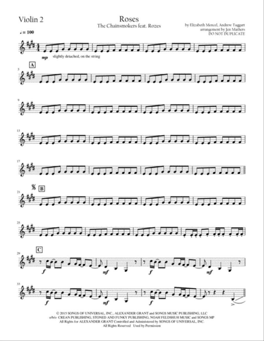 Roses String Quartet scores gallery preview page 3