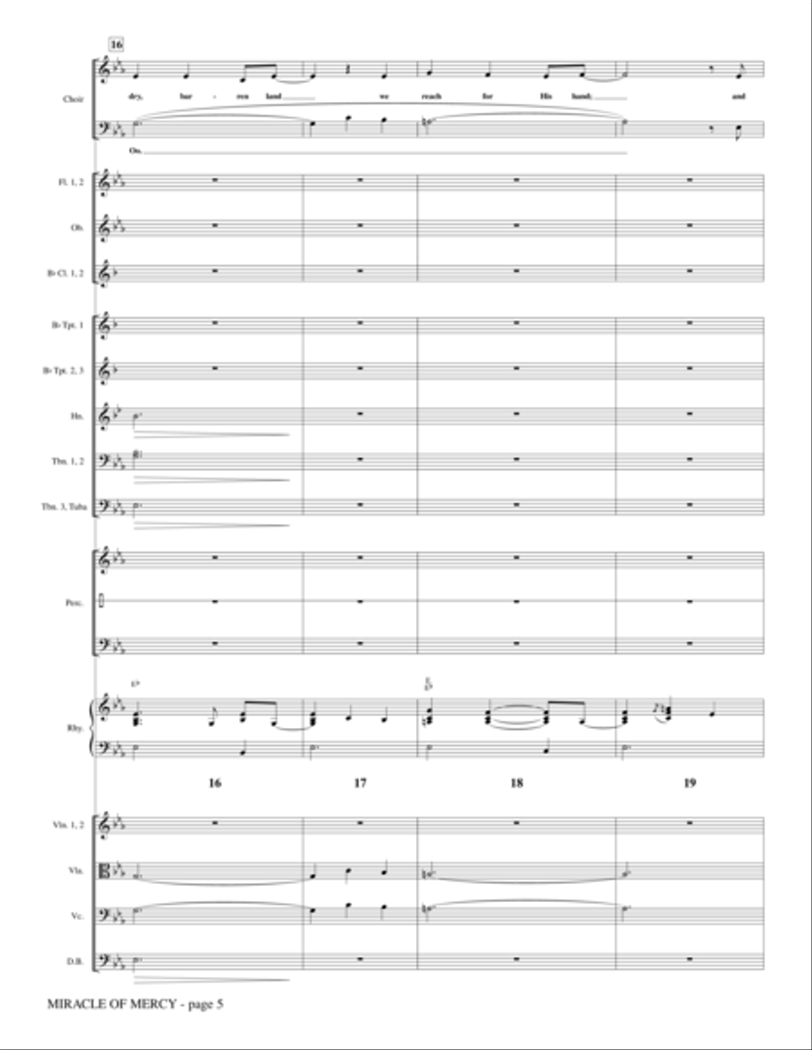 Miracle of Mercy - Full Score Choir scores gallery preview page 5