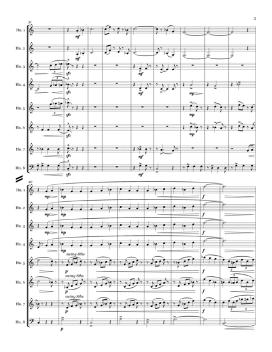 The Most Wonderful Time Of The Year Horn scores gallery preview page 3
