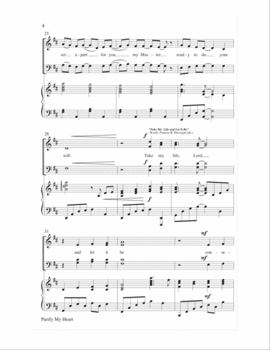 Purify My Heart (Refiner's Fire) 4-Part scores gallery preview page 4