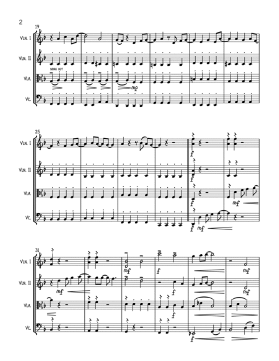 Mr. Blue Sky String Quartet scores gallery preview page 2