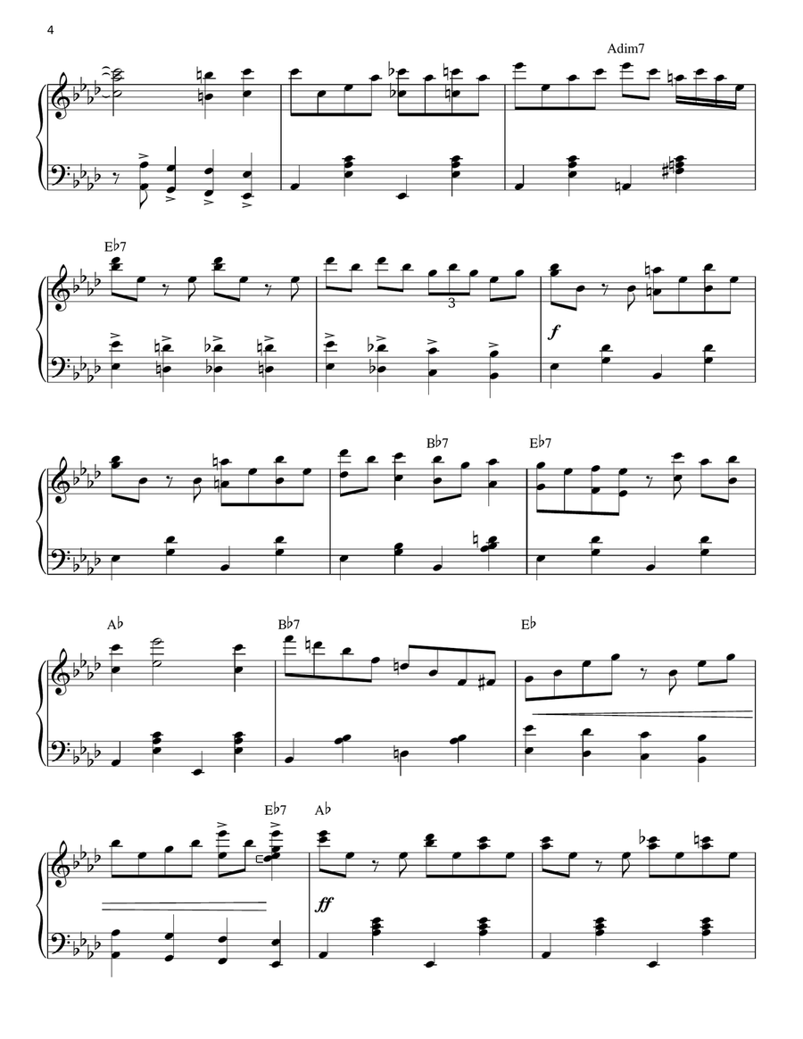 Stars And Stripes Forever (arr. Brent Edstrom) Piano Solo scores gallery preview page 4