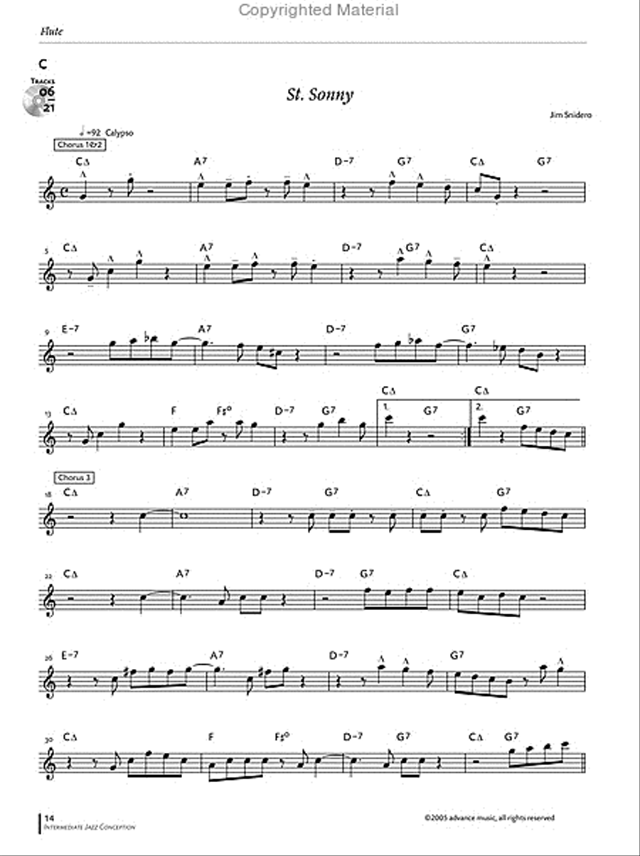 Intermediate Jazz Conception -- Flute Flute scores gallery preview page 5