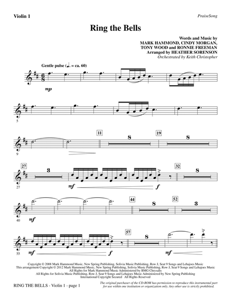 Ring The Bells - Violin 1 by Ronnie Freeman Choir - Digital Sheet Music