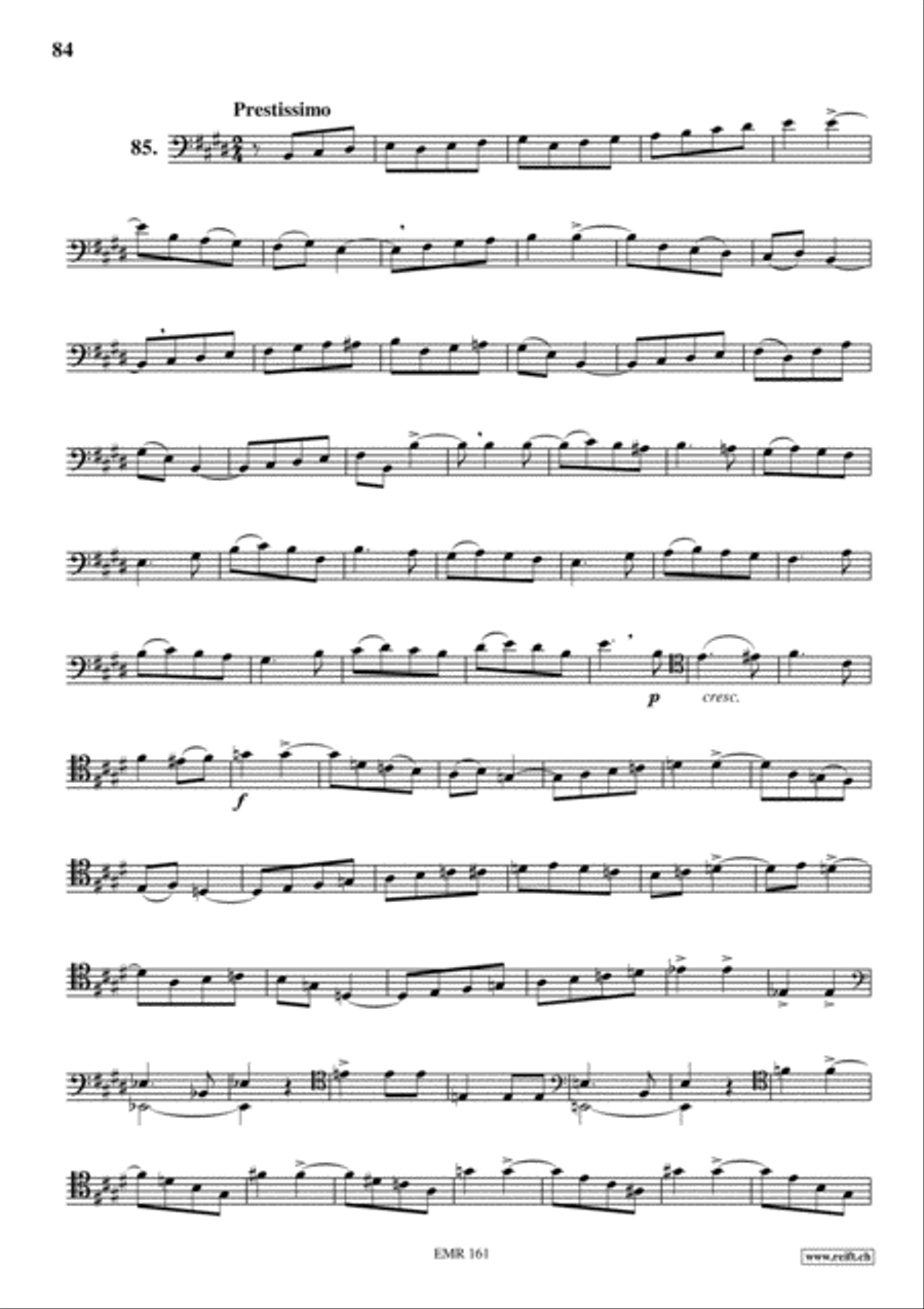 Studies in all Clefs Trombone Solo scores gallery preview page 36