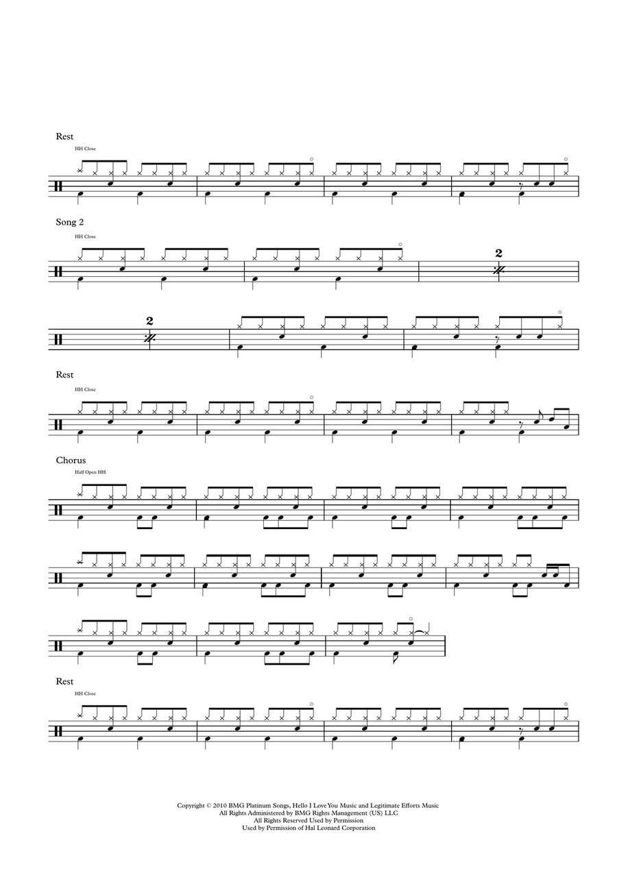 Try Try Drum Set scores gallery preview page 2