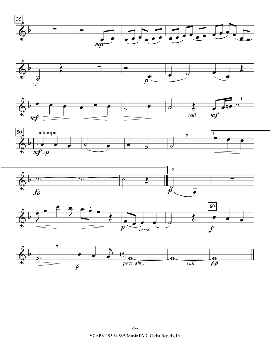 Chtic Aby Spal (Wanting Him to Sleep) - A Czech Christmas Lullaby Carol Brass Ensemble scores gallery preview page 4