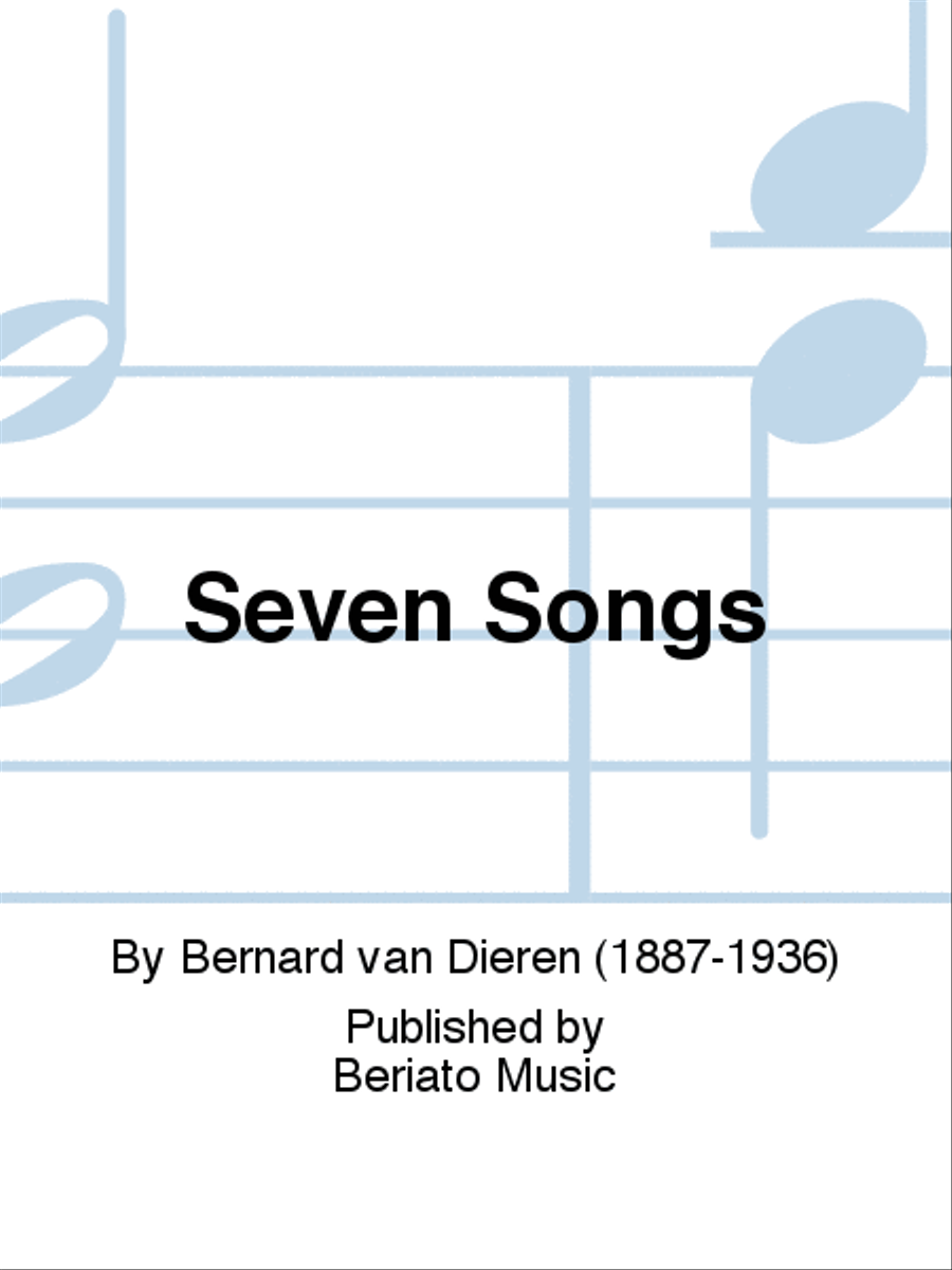 Seven Songs Medium Voice scores gallery preview page 1