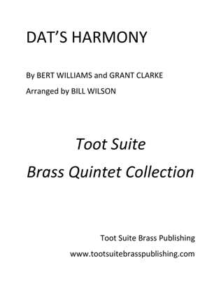 Book cover for Dat's Harmony